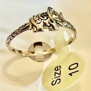 Elephant Ring, Sterling Silver, Beautiful, Intricate